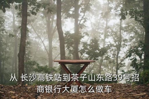 從 長(zhǎng)沙高鐵站到茶子山東路39號(hào)招商銀行大廈怎么做車(chē)