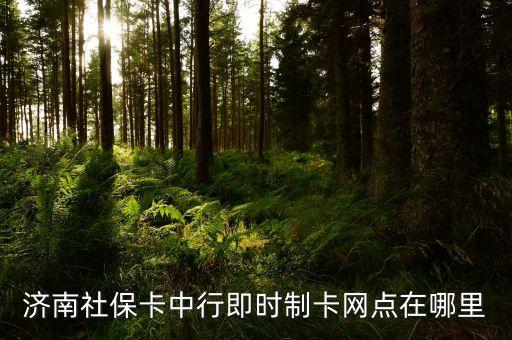 濟南社保卡中行即時制卡網(wǎng)點在哪里