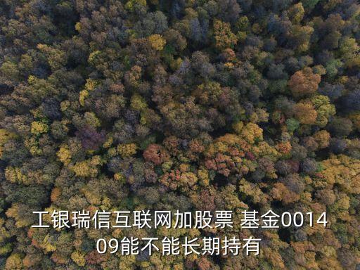 工銀瑞信互聯網加股票 基金001409能不能長期持有
