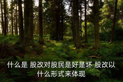 什么是 股改對(duì)股民是好是壞 股改以什么形式來體現(xiàn)