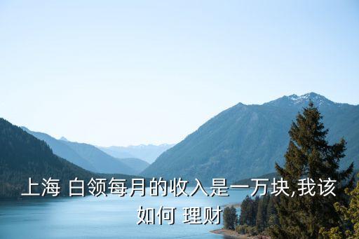上海 白領(lǐng)每月的收入是一萬塊,我該如何 理財(cái)