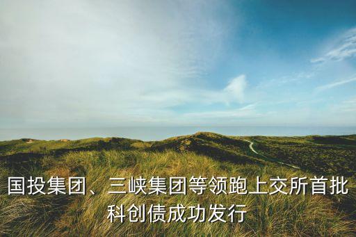 國投集團、三峽集團等領跑上交所首批科創(chuàng)債成功發(fā)行