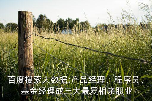 百度搜索大數(shù)據(jù):產(chǎn)品經(jīng)理、程序員、 基金經(jīng)理成三大最愛相親職業(yè)