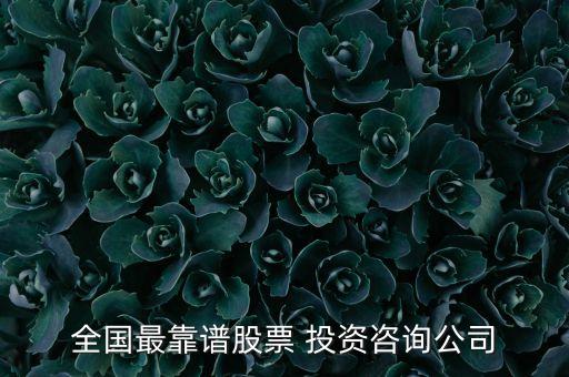 全國(guó)最靠譜股票 投資咨詢(xún)公司