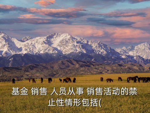 基金銷售人員面臨的合規(guī)風(fēng)險