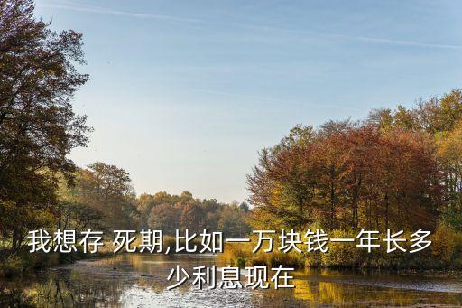 我想存 死期,比如一萬(wàn)塊錢(qián)一年長(zhǎng)多少利息現(xiàn)在