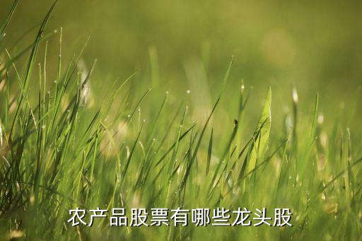 農產(chǎn)品股票有哪些龍頭股