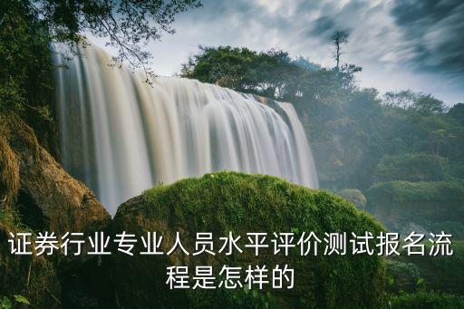 證券行業(yè)專業(yè)人員水平評(píng)價(jià)測試報(bào)名流程是怎樣的