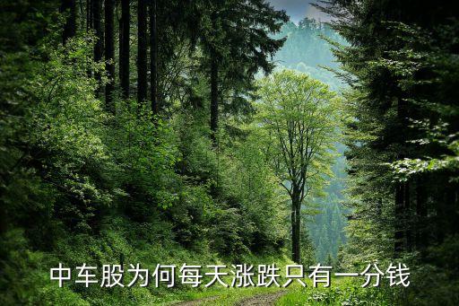 中車股為何每天漲跌只有一分錢(qián)
