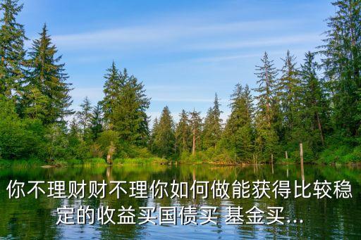 你不理財(cái)財(cái)不理你如何做能獲得比較穩(wěn)定的收益買(mǎi)國(guó)債買(mǎi) 基金買(mǎi)...