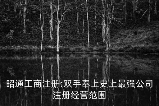 昭通工商注冊(cè):雙手奉上史上最強(qiáng)公司注冊(cè)經(jīng)營范圍