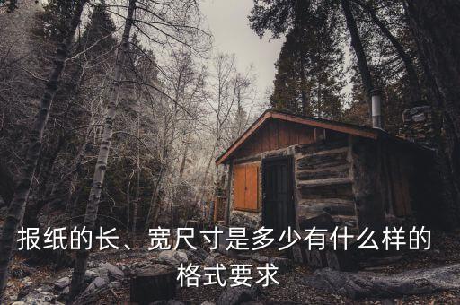 報(bào)紙的長(zhǎng)、寬尺寸是多少有什么樣的 格式要求