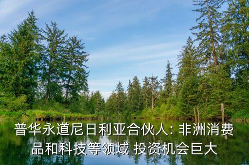 普華永道尼日利亞合伙人: 非洲消費(fèi)品和科技等領(lǐng)域 投資機(jī)會巨大