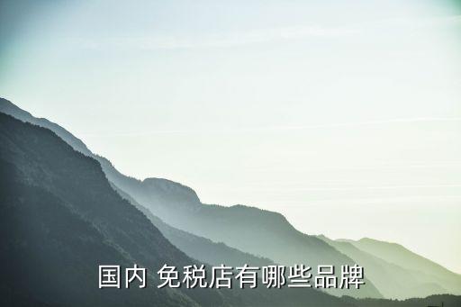 國內 免稅店有哪些品牌