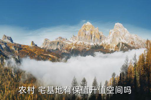 農村 宅基地有保值升值空間嗎