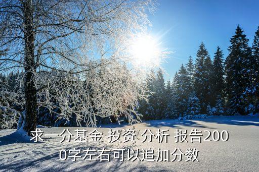 投資機(jī)會分析報告