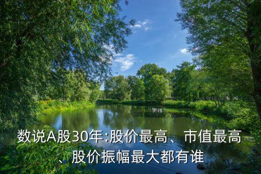 數(shù)說A股30年:股價(jià)最高、市值最高、股價(jià)振幅最大都有誰