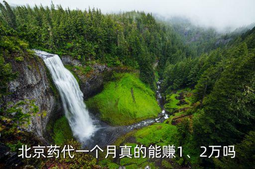 北京藥代一個月真的能賺1、2萬嗎