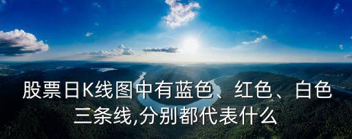  股票日K線圖中有藍色、紅色、白色三條線,分別都代表什么