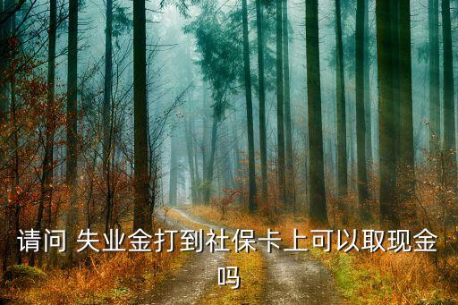 請問 失業(yè)金打到社?？ㄉ峡梢匀‖F(xiàn)金嗎