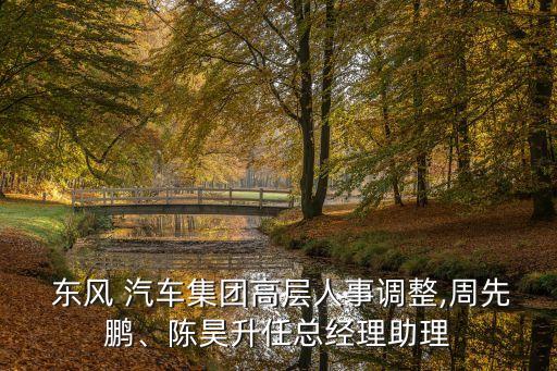  東風 汽車集團高層人事調整,周先鵬、陳昊升任總經(jīng)理助理
