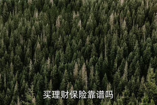 買(mǎi)理財(cái)保險(xiǎn)靠譜嗎