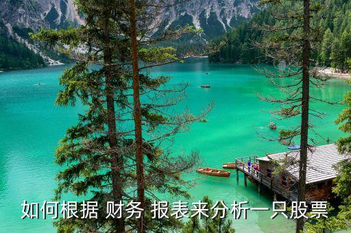 如何根據 財務 報表來分析一只股票