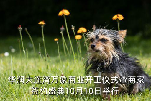  華潤(rùn)大連灣萬(wàn)象商業(yè)開工儀式暨商家簽約盛典10月10日舉行