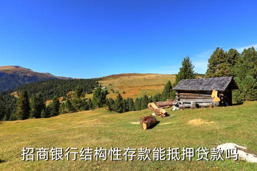  招商銀行結構性存款能抵押貸款嗎