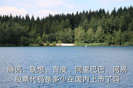  騰訊、聯(lián)想、百度、阿里巴巴、網(wǎng)易 股票代碼是多少在國內(nèi)上市了嗎