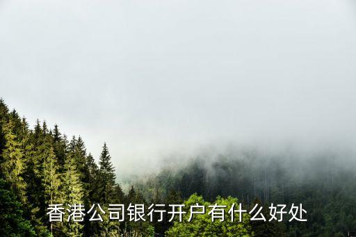香港公司銀行開(kāi)戶(hù)有什么好處