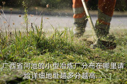 廣西省河池的小型冶煉廠分布在哪里請給詳細地址越多分越高...